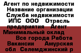 Агент по недвижимости › Название организации ­ Служба недвижимости ИПС, ООО › Отрасль предприятия ­ Агент › Минимальный оклад ­ 60 000 - Все города Работа » Вакансии   . Амурская обл.,Селемджинский р-н